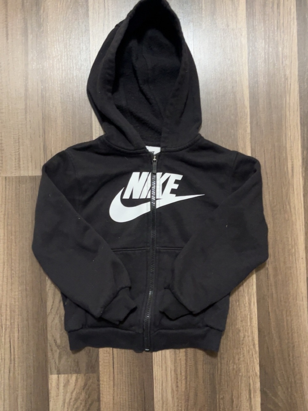 NIKE Kids 4-5 years Black Zip-Up Hooded Jacket